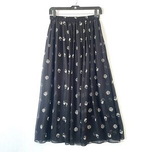 CLUB Monaco Veronique Silk Pleaded Skirt